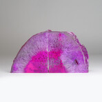 Genuine Polished Pink Agate Bookends // 7.4lb