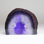 Genuine Polished Purple Banded Agate Bookends // 8.1lb