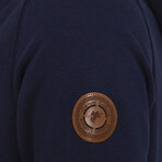Luke Zipper Jacket with Hood // Navy (3XL)