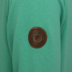 Lucas Zipper Jacket with Hood // Green (XL)