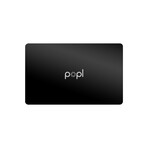 Popl Digital Business Card // Black Metal Edition