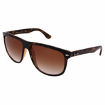 Unisex Square RB4147-710/51 Sunglasses // Gloss Tortoise + Light Brown