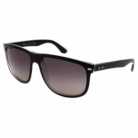 Unisex Square RB4147-603971 Sunglasses // Matte Black + Gray