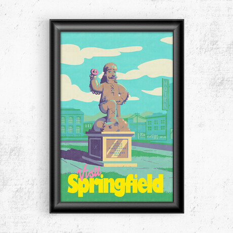 Visit Springfield // The Simpsons (11"W x 17"H)
