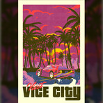 Visit Vice City // Grand Theft Auto (11"W x 17"H)