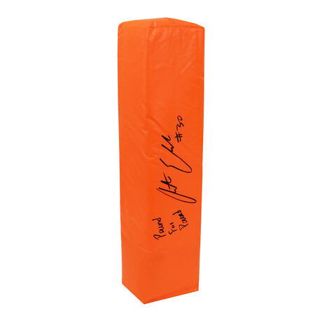 Austin Ekeler // Signed Champro Orange Endzone Football Pylon // "Pound For Pound" Inscription