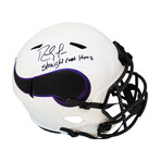 Randy Moss // Signed Minnesota Vikings Lunar Eclipse Riddell Full Size Speed Replica Helmet // "Straight Cash Homie" Inscription