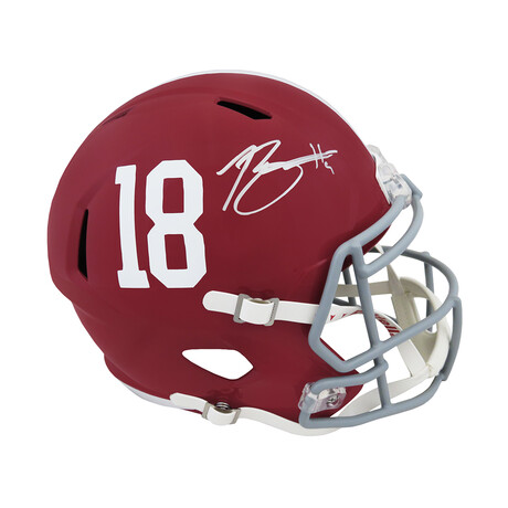 Bryce Young // Alabama Crimson Tide // Signed Riddell Full Size Speed Replica Helmet