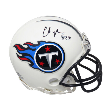 Chris Johnson // Tennessee Titans // Signed Riddell Mini Helmet