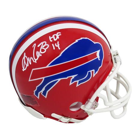 Andre Reed Signed Buffalo Bills T/B Riddell Mini Helmet // "HOF'14" Inscription
