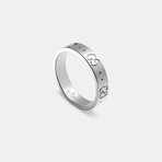 Gucci // 18K White Gold Icon Thin Band Ring // Ring Size: 6 // New