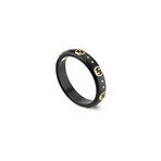 Gucci // 18K Yellow Gold + Synthetic CorundumIcon Icon Ring GG // Ring Size: 8 // New