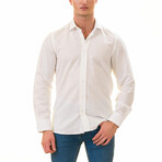 European Made & Designed Linen Shirt // White (4XL)