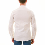 European Made & Designed Linen Shirt // White (5XL)