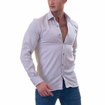 European Made & Designed Linen Shirt // Gray (L)