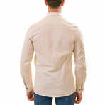 European Made & Designed Linen Shirt // Beige (S)