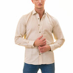 European Made & Designed Linen Shirt // Beige (XL)