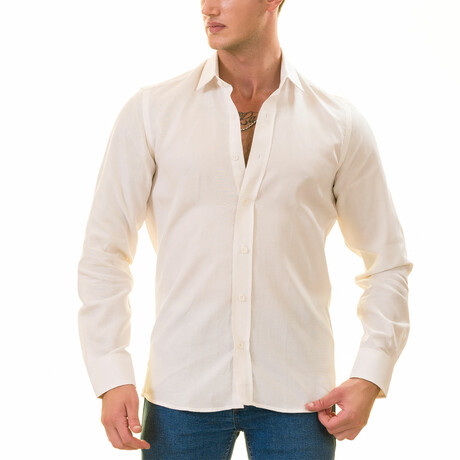 European Made & Designed Linen Shirts // Off-White (S)