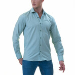 European Made & Designed Linen Shirt // Blue (M)