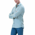 European Made & Designed Linen Shirt // Blue (5XL)