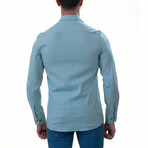 European Made & Designed Linen Shirt // Blue (S)