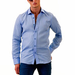 European Made & Designed Linen Shirt // Sky Blue (5XL)