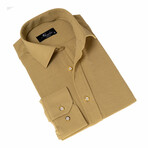 European Made & Designed Linen Shirt // Mustard (L)