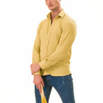 European Made & Designed Linen Shirts // Mustard (S)