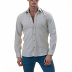 European Made & Designed Linen Shirt // Light Gray (4XL)