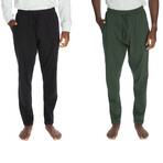 Men's Lounge Pants Set // Set of 2 // Black + Green (S)