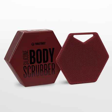 Silicone Body Scrubber // Burgundy