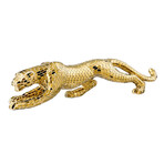 Mosaic Panther Sculpture // Gold