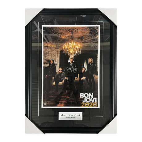 Jon Bon Jovi // Framed + Autographed 12x18 Photo