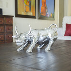 Hydro Bull Sculpture (Chrome)