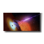 Black Hole with Jet, Courtesy of NASA (12"H x 24"W x 0.75"D)