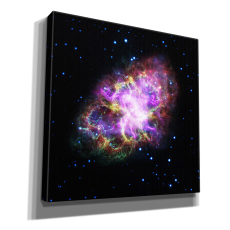 Crab Nebula Multi-Wavelengths, Courtesy of NASA (18"H x 18"W x 0.75"D)