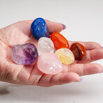 7 Genuine Tumble Stones // Chakra Pouch