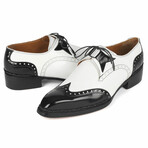 Norwegian Welted Wingtip Men's Dress Shoes // Black + White (US: 7.5)