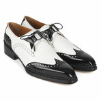 Norwegian Welted Wingtip Men's Dress Shoes // Black + White (US: 8)