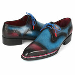 Norwegian Welted Cap Toe Derby Shoes // Blue + Purple (US: 7)