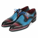 Norwegian Welted Cap Toe Derby Shoes // Blue + Purple (US: 8)