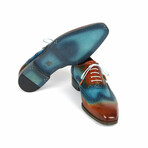 Wingtip Oxfords // Turquoise + Tobacco (US: 8.5)