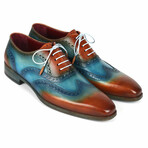 Wingtip Oxfords // Turquoise + Tobacco (US: 11.5)