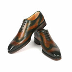Goodyear Welted Men's Oxford Shoes // Brown + Green (US: 8.5)