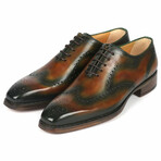 Goodyear Welted Men's Oxford Shoes // Brown + Green (US: 7)