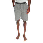 Men's Contrast Waisted Lounge Shorts // Heather Ligth Gray (2XL)