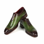 Goodyear Welted Wholecut Oxfords // Green + Bordeaux (US: 8.5)