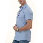 Callum Short Sleeve Shirt // Blue (S)