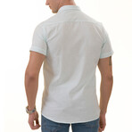European Premium Quality Short Sleeve Shirt // Mint Green (US: 36S)