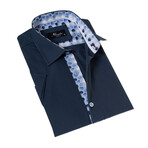 European Premium Quality Short Sleeve Shirt // Petro Blue (M)